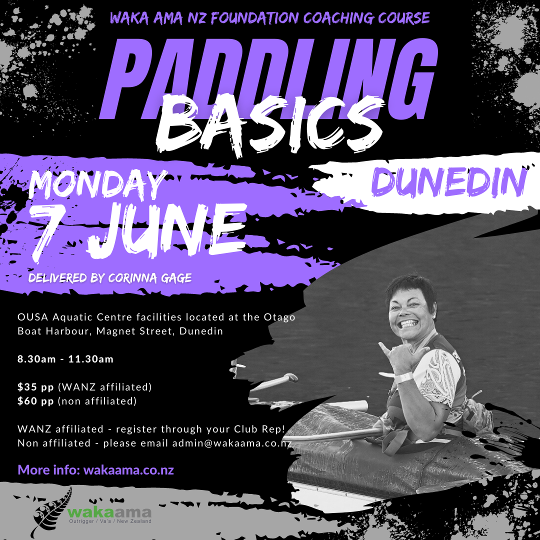 Enter now! Foundation Coaching - Paddling Basics (Dunedin)
